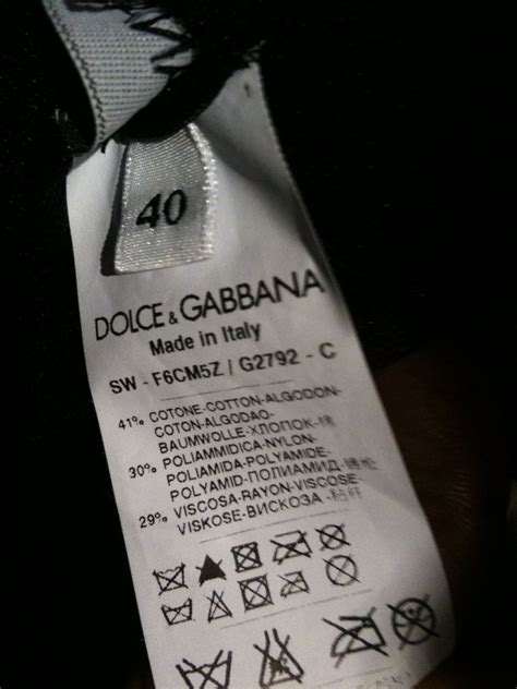 dolce and gabbana labels.